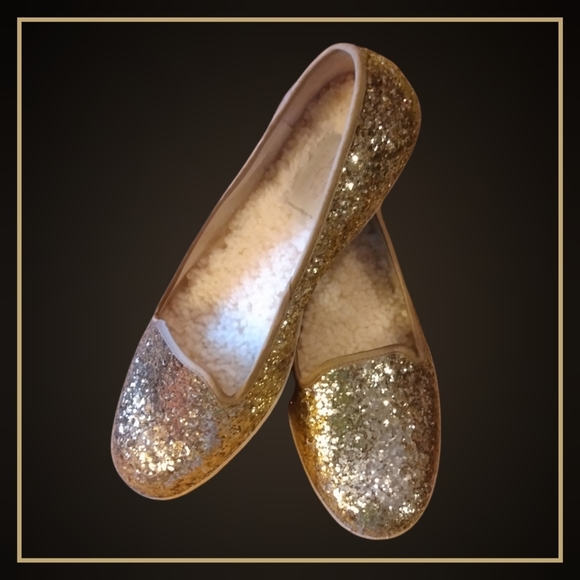 UGG Shoes - UGG Alloway Gold Glitter Flats